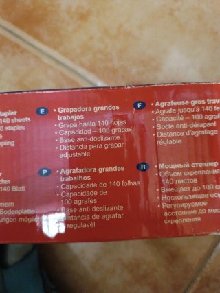 Grapadora ErichKrause para trabajos pesados
