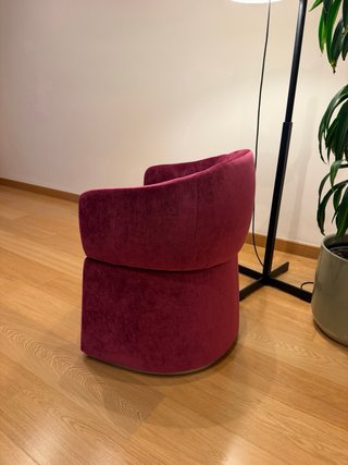 4 Sillas Comedor Terciopelo Fucsia