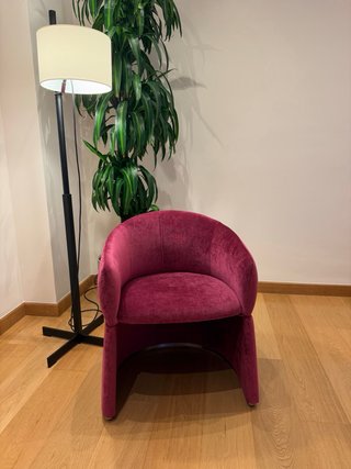 4 Sillas Comedor Terciopelo Fucsia