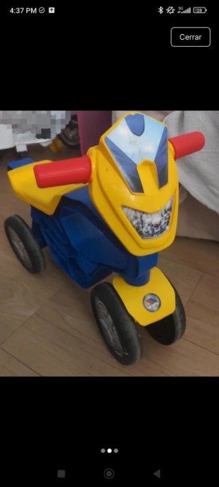 Moto corre pasillos para niños