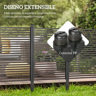 Valla Jardín Acero 150cm para Plantas Animales