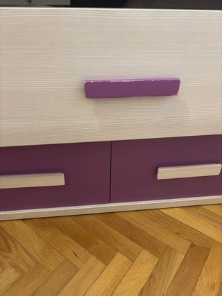 Cama Nido de Madera con Cajones y Cama Supletoria