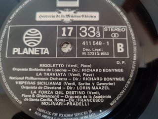 Giuseppe Verdi Historia Música Clásica LP