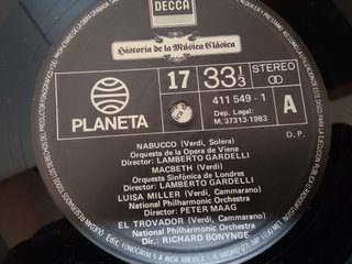 Giuseppe Verdi Historia Música Clásica LP