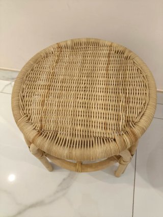 Mesitas redondas de mimbre (2 unidades)