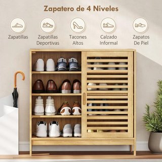 Zapatero 2 Puertas Correderas hasta 16 Pares