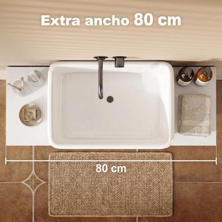 Mueble Bajo Lavabo 2 Cajones 80x30x60cm Blanco