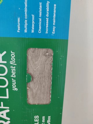 Suelo PVC DURAFLOOR autoadhesivo. Color gris medio