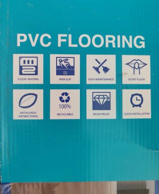 Suelo PVC DURAFLOOR autoadhesivo. Color gris medio