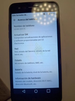 Teléfono LG K4 Negro