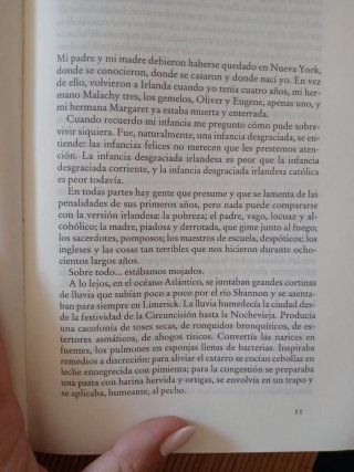 "LAS CENIZAS DE ÁNGELA"Frank MCcourt=3€+un regalo