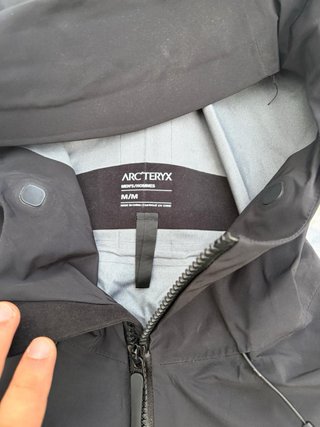 Cortavientos Arc'teryx Negro Gore-Tex