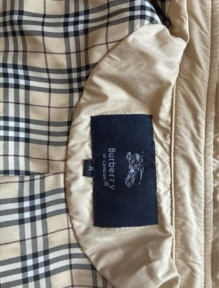 Trench Burberry London Beige Cuadros