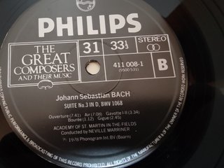 Bach Suites Orquestales Neville Marriner LP