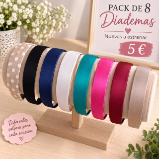 Diademas 8 unidades 5 €