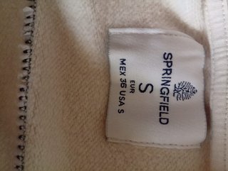 Sudadera Springfield Talla S Beige