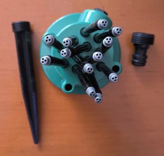 Aspersor multifuncional 360 grados