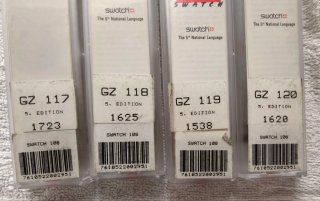 4 Swatch Swiss Art Edizione Numerata