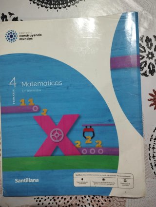Libros matemáticas 4 primaria  Primer trimestre