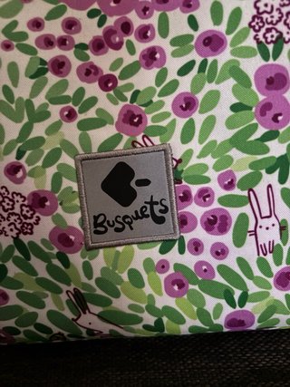 Bolso infantil conejitos y flores