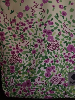 Bolso infantil conejitos y flores