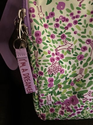Bolso infantil conejitos y flores