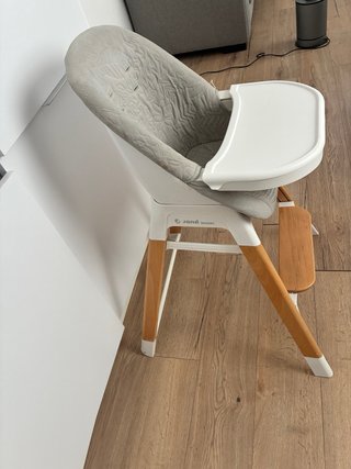 Trona Jane Blanca y Madera. Multifunción