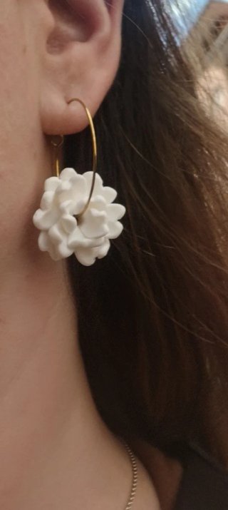 Pendientes Flor Arcilla Polimérica