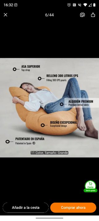 Puff Salón XXL / Sofá individual (LIQUIDACIÓN)