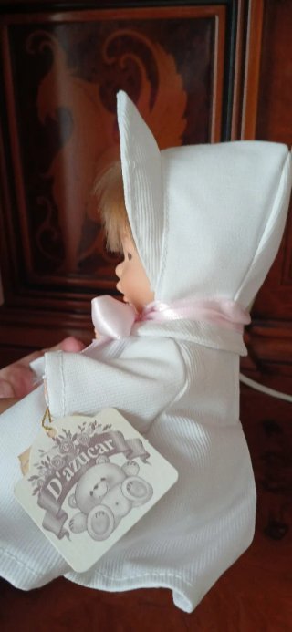 Muñeco D'azucar Bebé con Vestido Blanco