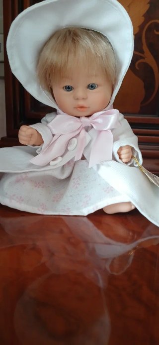 Muñeco D'azucar Bebé con Vestido Blanco