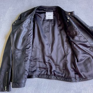 Cazadora cuero Mango Talla M