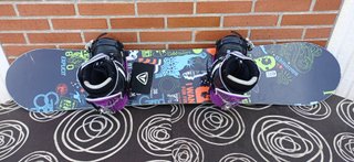 Tavola da snowboard 138 + Scarponi 39.5-40.5 + Fissaggi