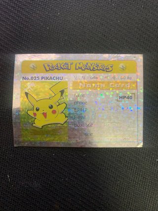 Pocket Monsters Pikachu N.025 Card Holo
