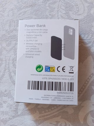 Batería Portátil iPhone 5000 mAh