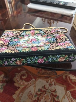 Bolso vintage Hanobag petit point sin estrenar