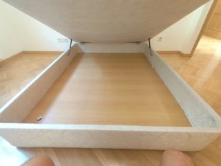 Cama 150x195: Canapé + Colchón + Cabecero Forja