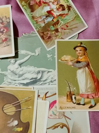 Colección 60 tarjetas antiguas comercios