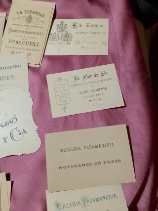 Colección 60 tarjetas antiguas comercios