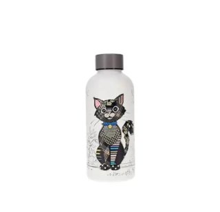 Botella Agua Acero Inoxidable Gato