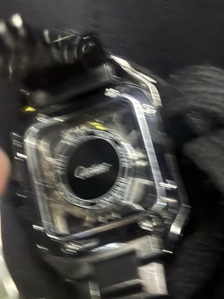 Reloj Cartier Negro y Plateado