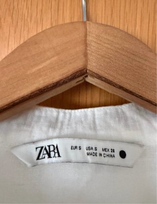 Blusa Zara bordada talla única