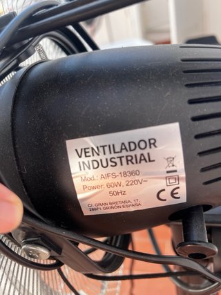 Ventilador MUY FUERTE industrial de pie ExtroStar