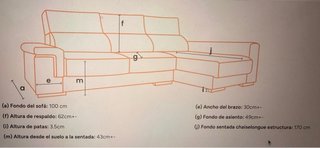 Sofá 3 plazas chaise longue antiarañazos