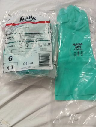 Guantes de nitrilo MAPA 492 talla 6