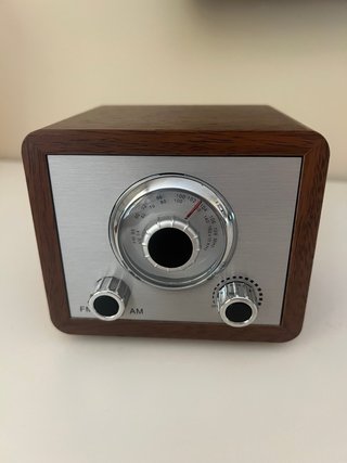 Radio Vintage Madera y Plata
