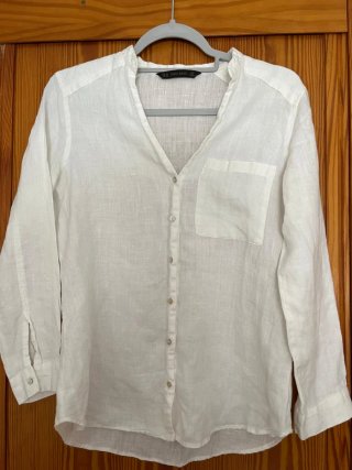 ✅️ Camisa blanca Zara manga larga