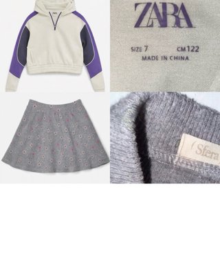 Pack Sudadera y Falda Niña  Talla 7