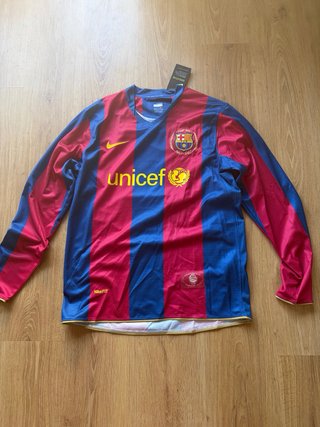 Camiseta Barça Ronaldinho 10 Manga Larga