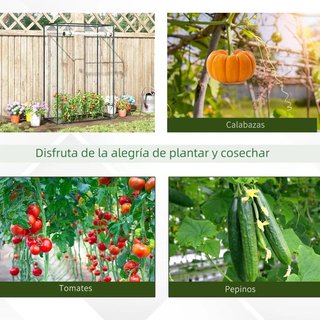 Invernadero Jardín 100x50x150cm Puerta Enrollable